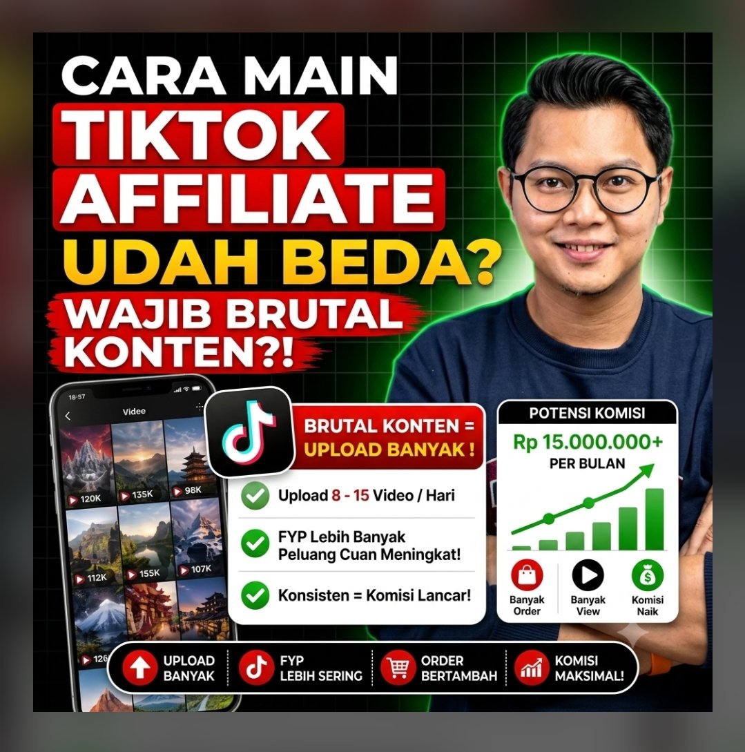 Cara baru untuk dapetin jutaan perhari di TikTok Affiliate 