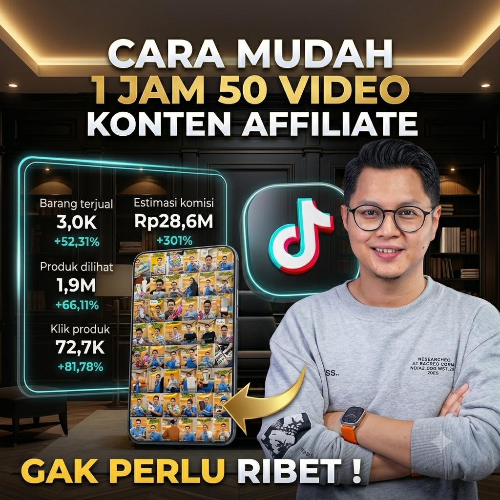 Cara mudah buat 50 video affiliate dalam 60 menit