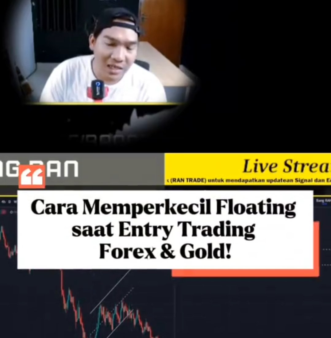 Cara memperkecil floating saat entry treding gold Forex